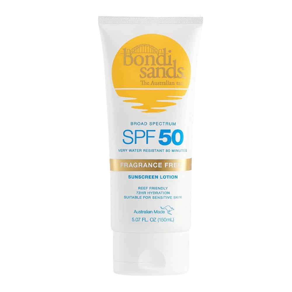 Bondi Sands Sunscreen Face Lotion SPF50+ Fragrance Free 150ml