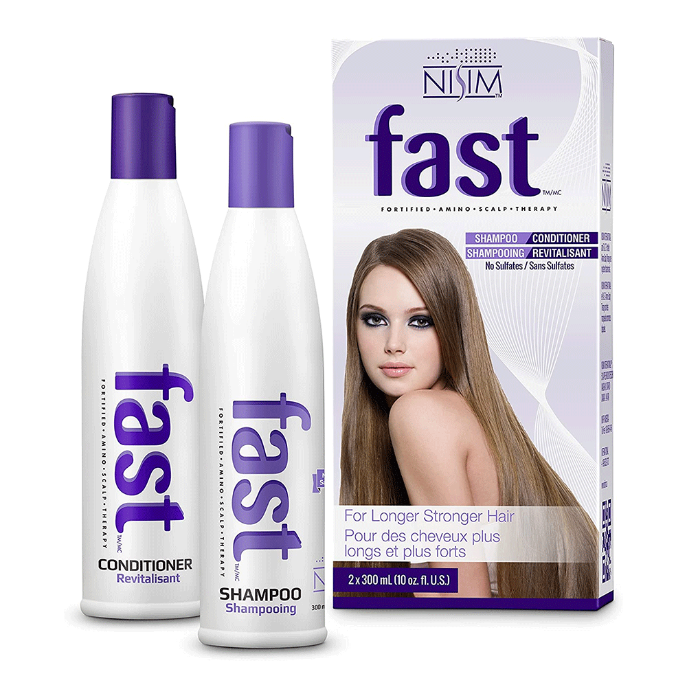 Nisim F.A.S.T 2 Pack - 300ml x 2 Shampoo &amp; Conditioner - No Sulfates