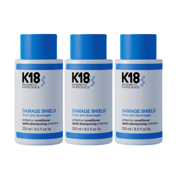 K18 Damage Shield Protective Conditioner 250ml 3 Pack Set