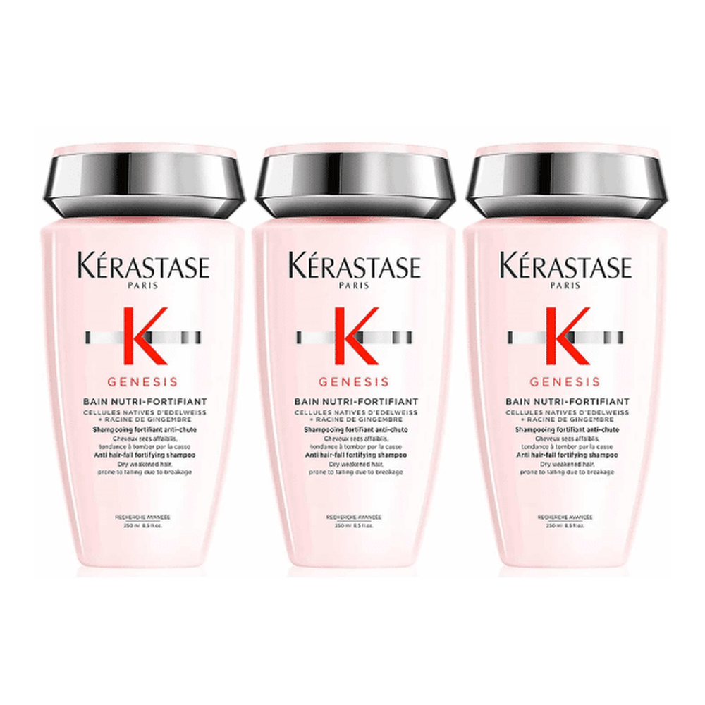 Kerastase Genesis Bain Nutri-Fortifiant 250ml 3 Pack Set