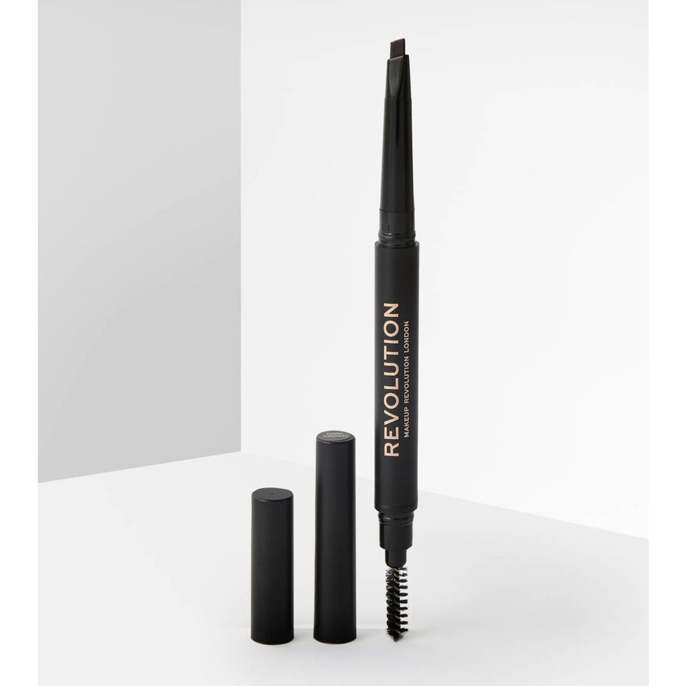 Makeup Revolution-Duo Brow Pencil Medium Brown