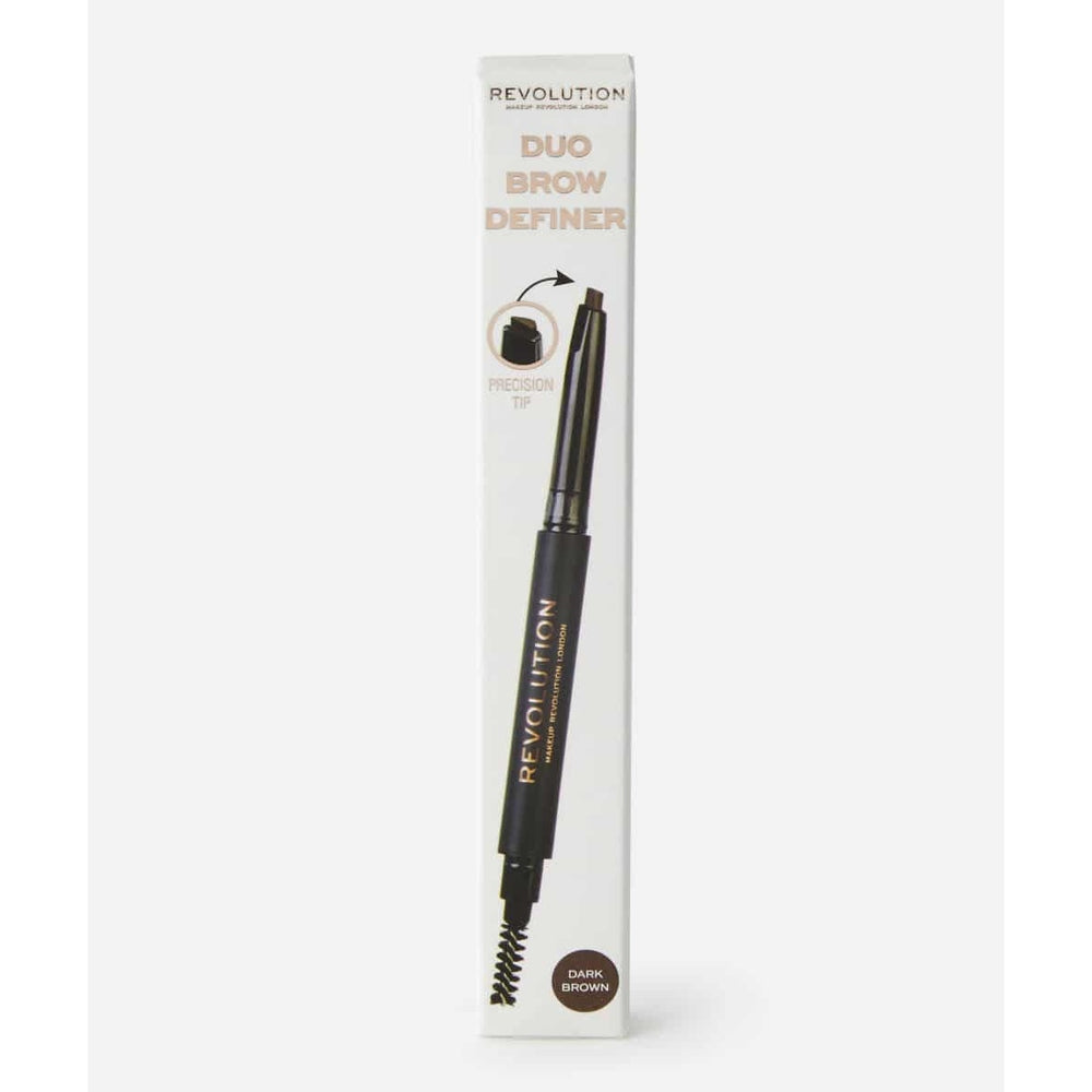 Makeup Revolution-Duo Brow Pencil Medium Brown