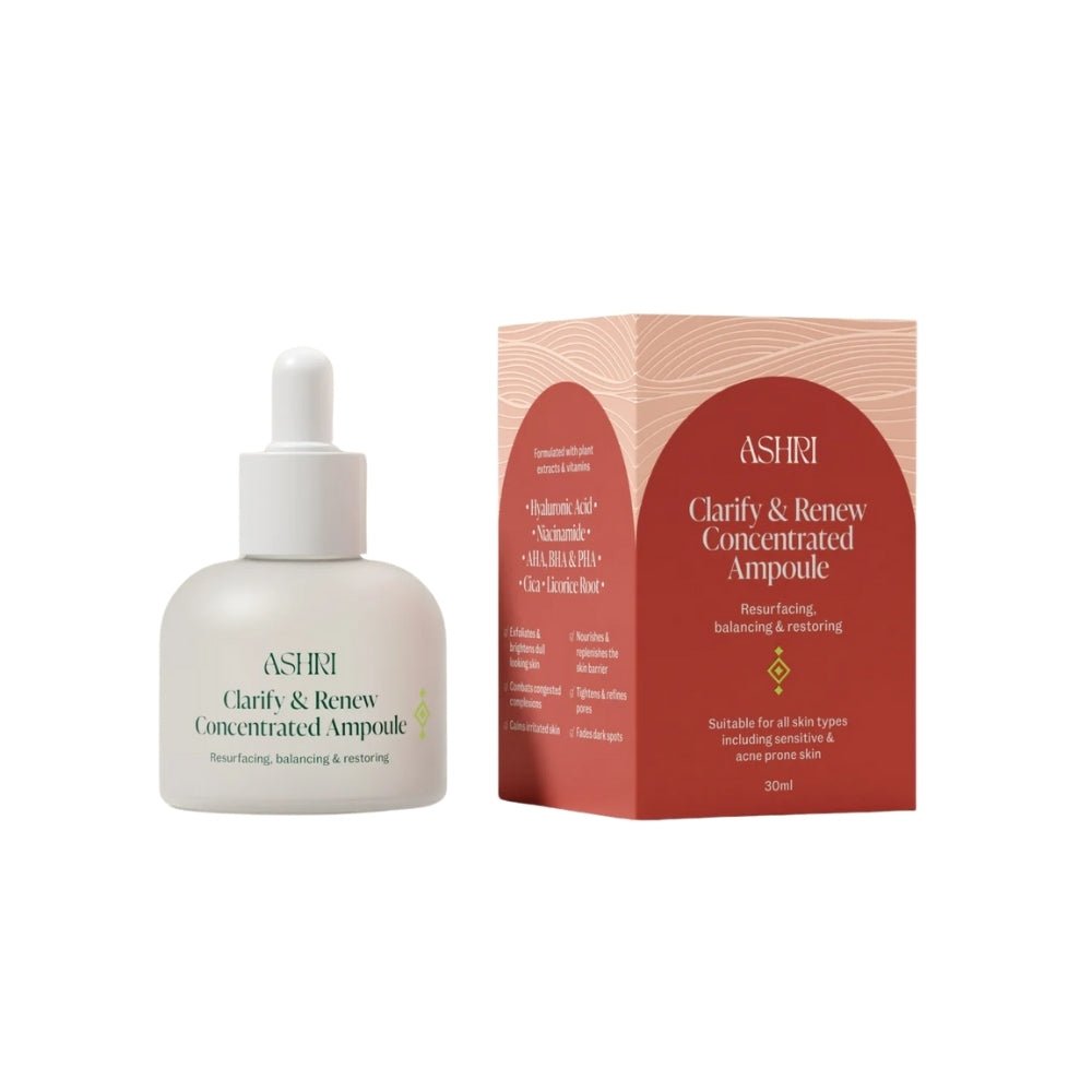 Ashri Skin Clarify &amp; Renew Concentrated Ampoule 30ml - Beauty Tribe