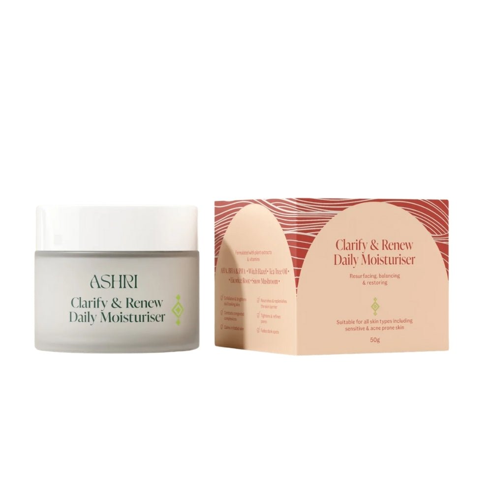 Ashri Skin Clarify &amp; Renew Daily Moisturiser 50g - Beauty Tribe