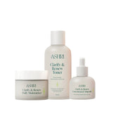 Ashri Skin Clarify & Renew Trio (Toner+Ampoule+Moisturiser) - Beauty Tribe
