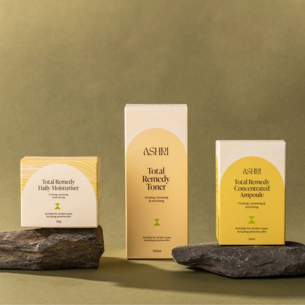 Ashri Skin Total Remedy Trio (Toner+Ampoule+Moisturiser) - Beauty Tribe