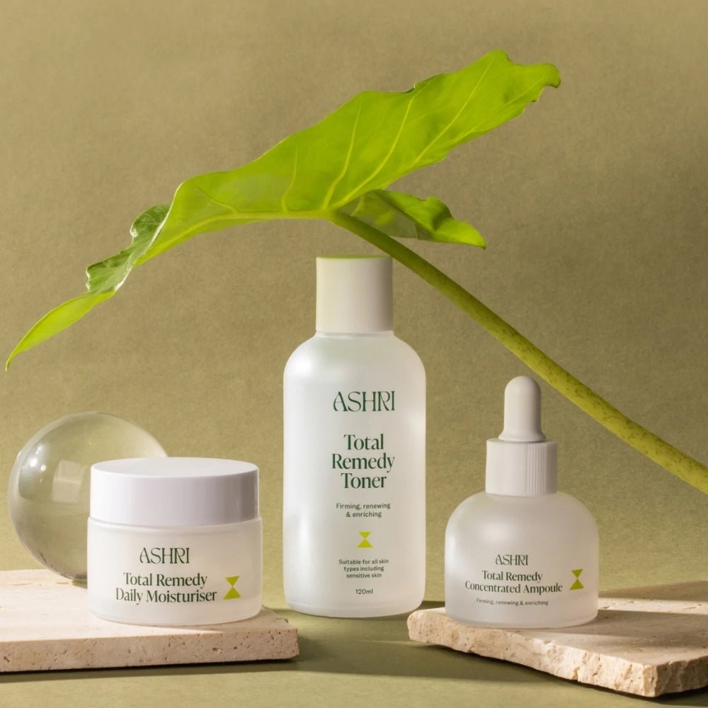 Ashri Skin Total Remedy Trio (Toner+Ampoule+Moisturiser) - Beauty Tribe
