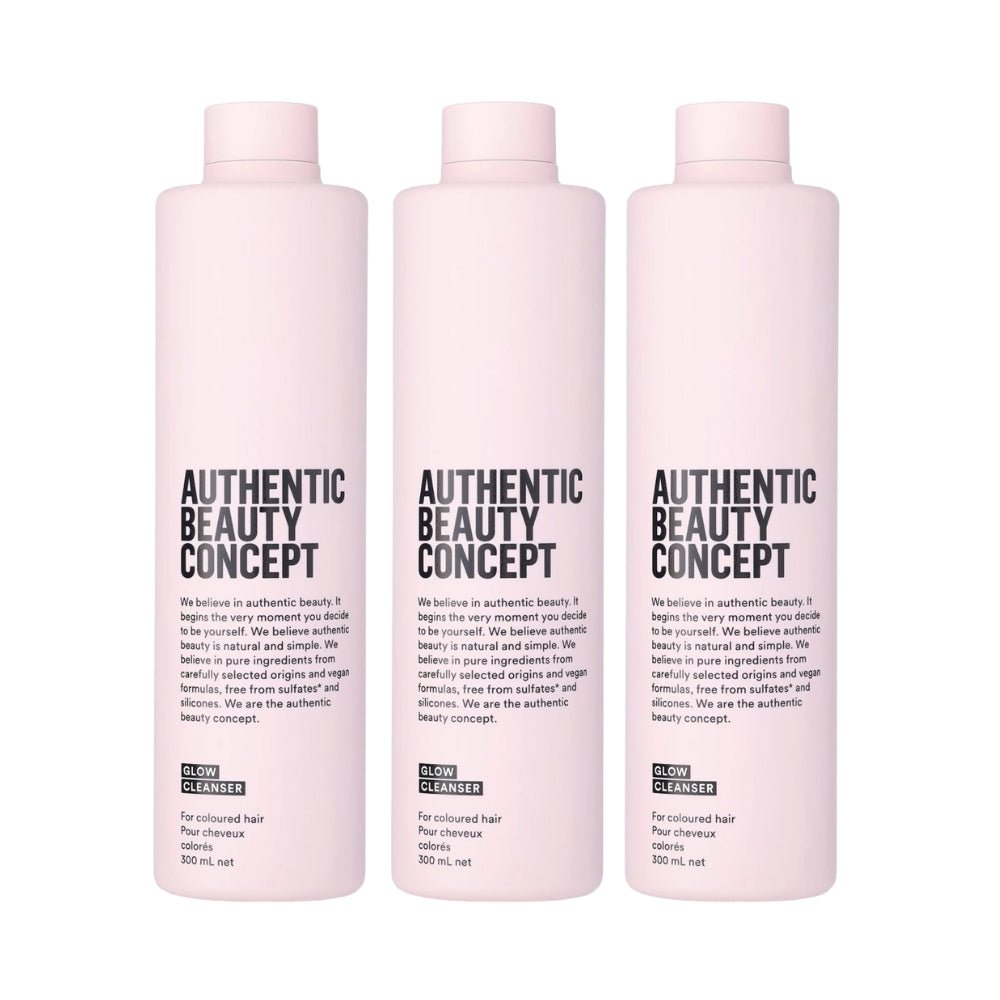 Authentic Beauty Concept Glow Shampoo 300ml 3 Pack Set - Beauty Tribe