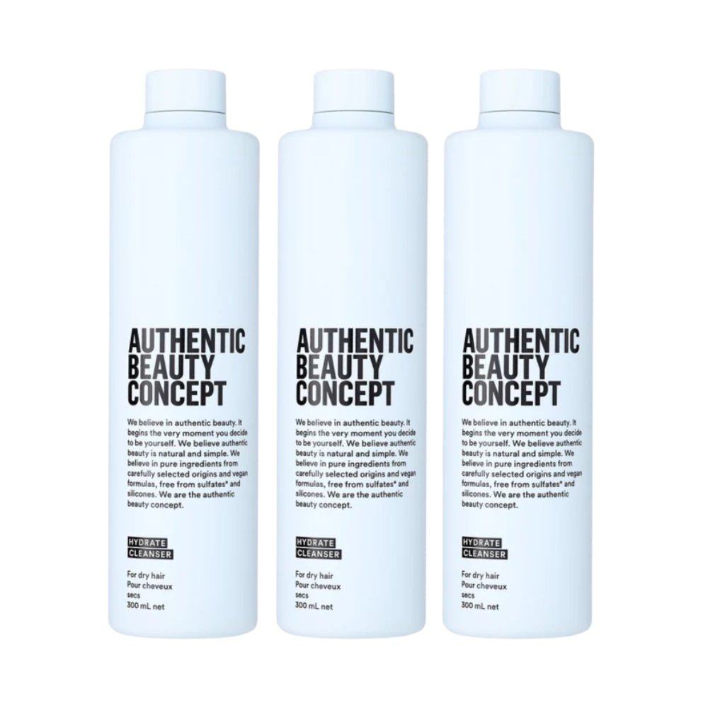 Authentic Beauty Concept Hydrate Shampoo 300ml 3 Pack Set - Beauty Tribe