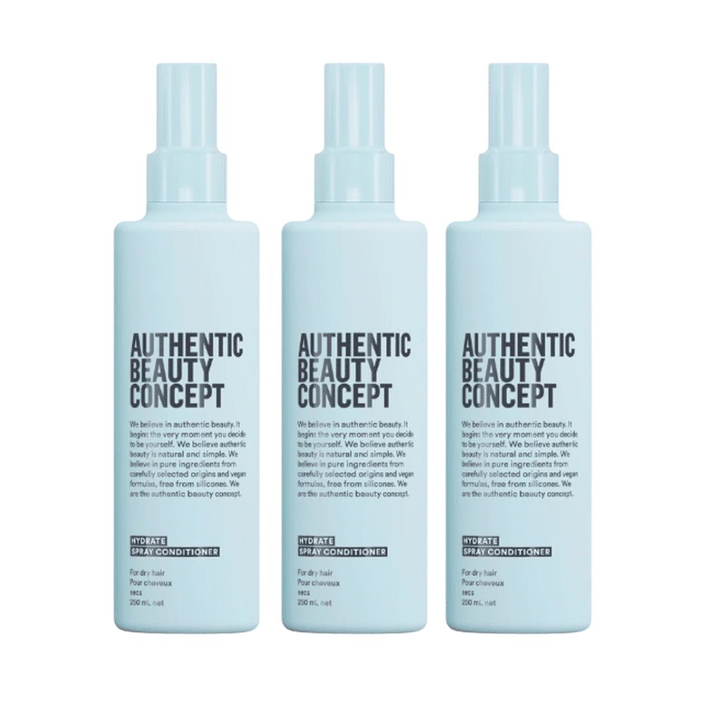 Authentic Beauty Concept Hydrate Spray Conditioner 250ml 3 Pack Set - Beauty Tribe