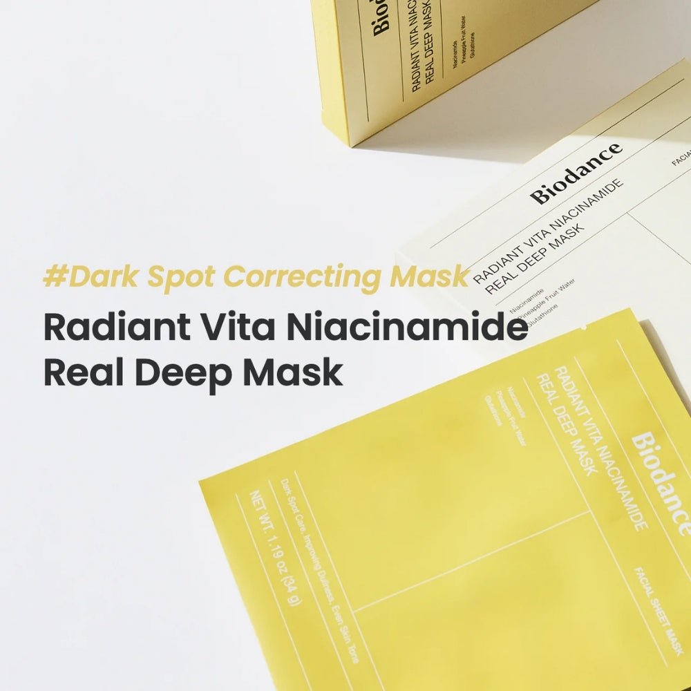 Biodance Radiant Vita Niacinamide Real Deep Mask (34g*4) - Beauty Tribe