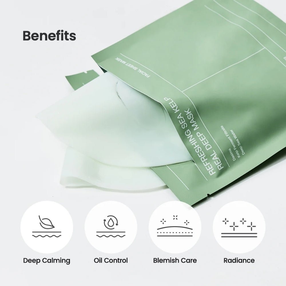 Biodance Refreshing Sea Kelp Real Deep Mask (34g*4) - Beauty Tribe