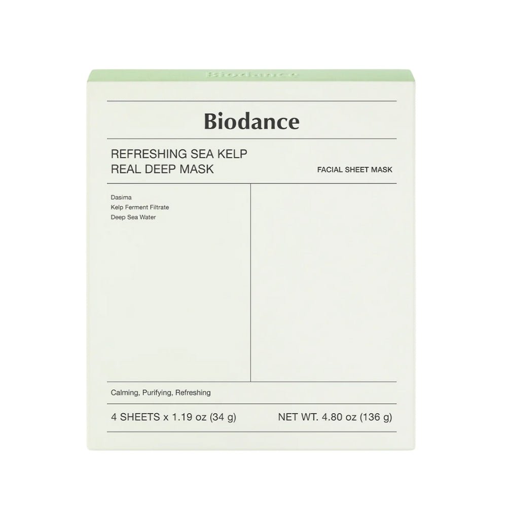 Biodance Refreshing Sea Kelp Real Deep Mask (34g*4) - Beauty Tribe