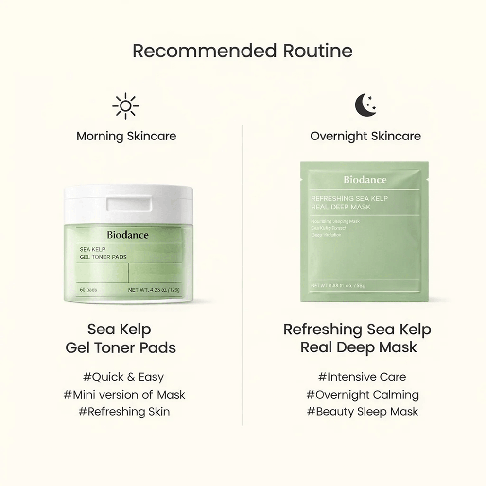 Biodance Sea Kelp Gel Toner Pads - 60 Pads - Beauty Tribe