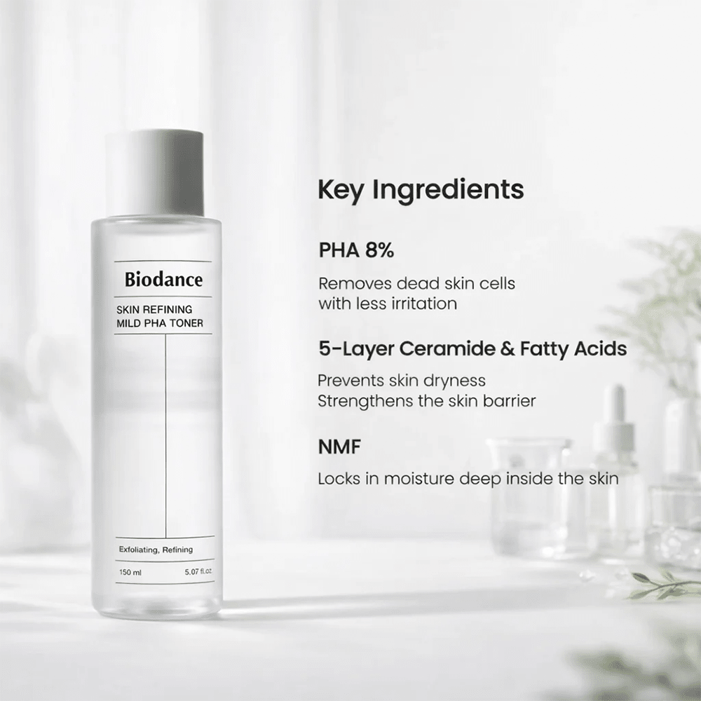 Biodance Skin Refining Mild PHA Toner 150ml - Beauty Tribe
