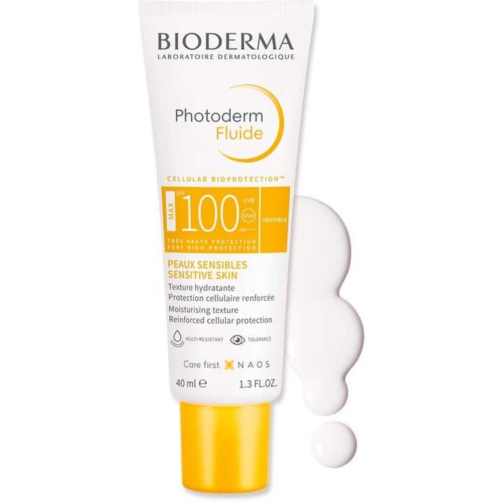 Bioderma Photoderm Fluide MAX SPF100 Invisible tint maximum sensory protection for Sensitive skin 40ml - Beauty Tribe