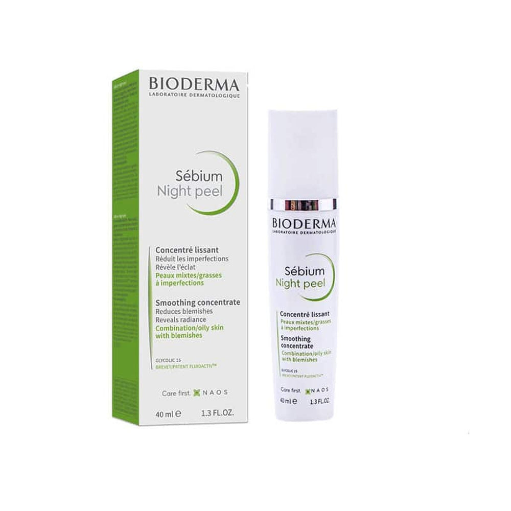 Bioderma Sebium Night peel Smoothing concentrate gel for Combination to oily skin 40ml