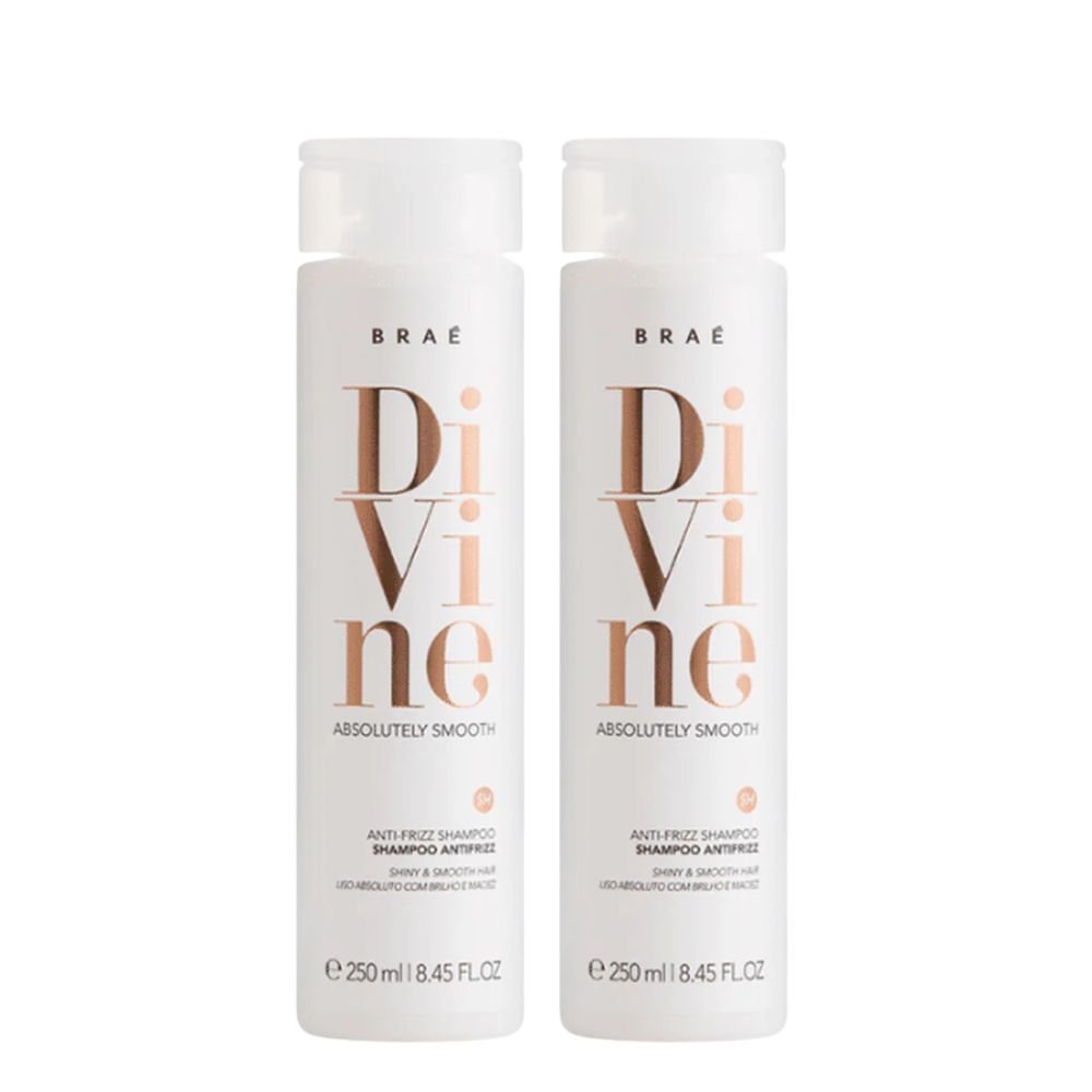 BRAÉ Divine Anti - Frizz Shampoo 250ml 2 Pack Set - Beauty Tribe