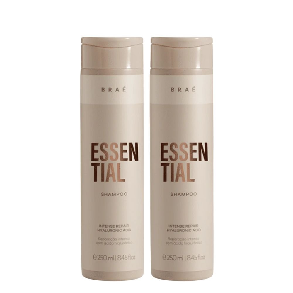 BRAÉ Essential Hyaluronic Acid Shampoo 250ml 2 Pack Set - Beauty Tribe