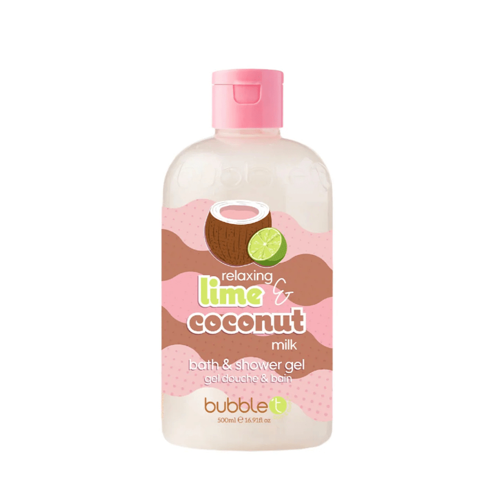 Bubble T Bath &amp; Shower Gel Coconut &amp; Lime 500ml - Beauty Tribe
