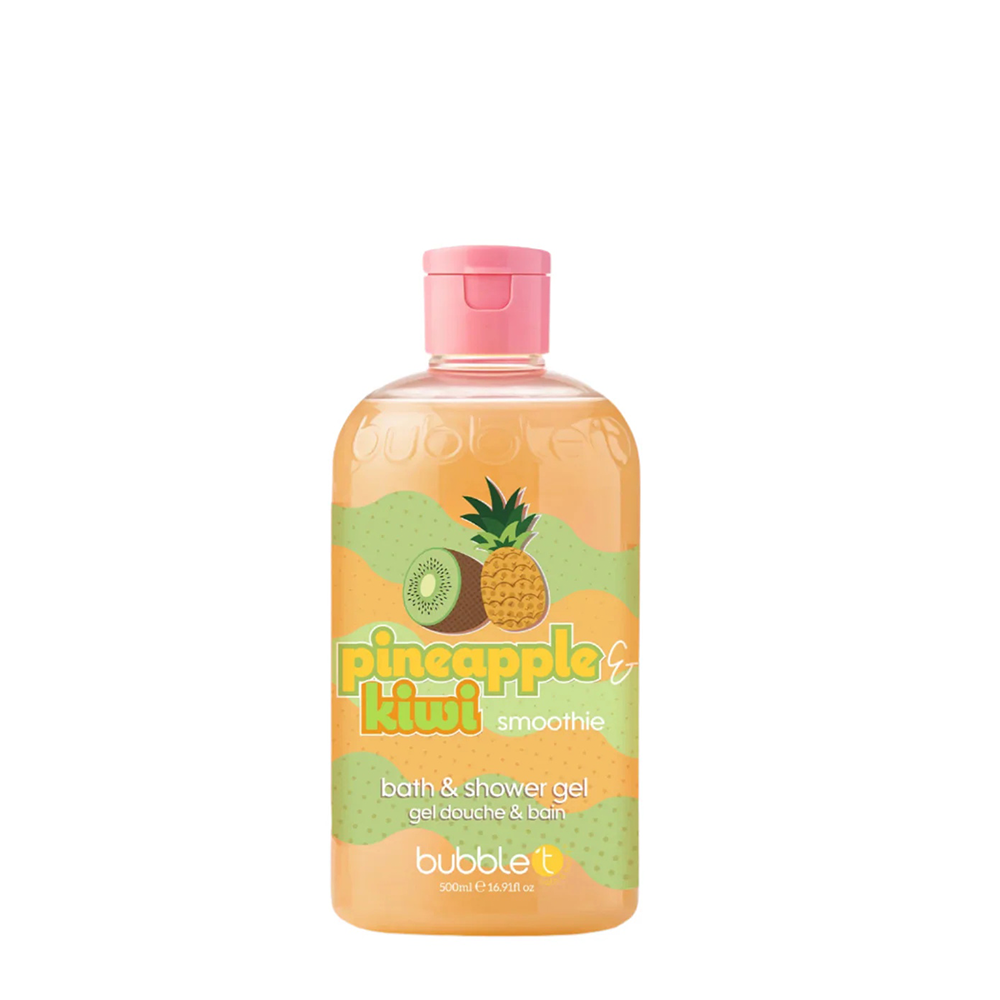 Bubble T Bath &amp; Shower Gel In Pineapple &amp; Kiwi 500ml