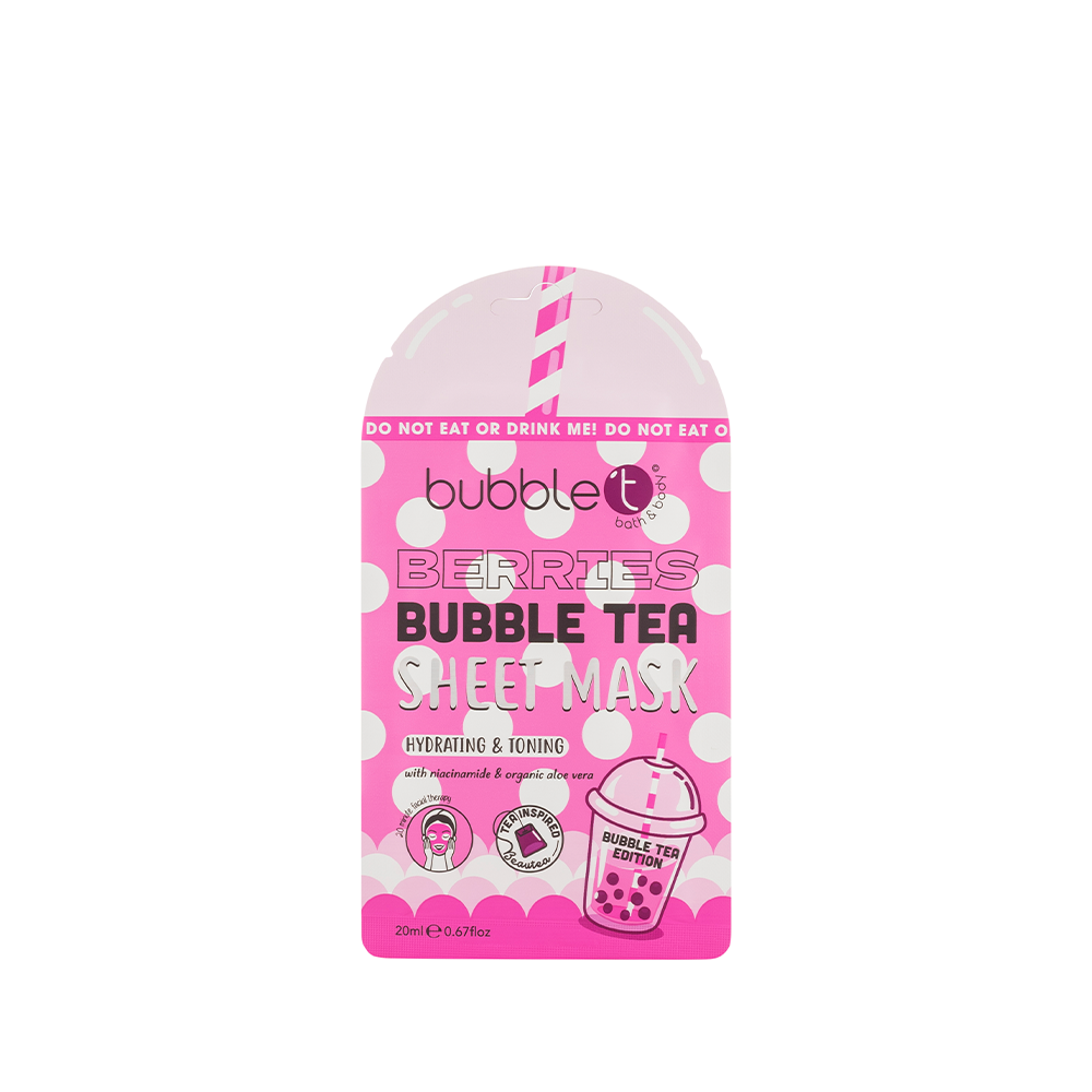 Bubble T Face Sheet Mask Berries With Aloe Vera &amp; Niacinamide 20ml
