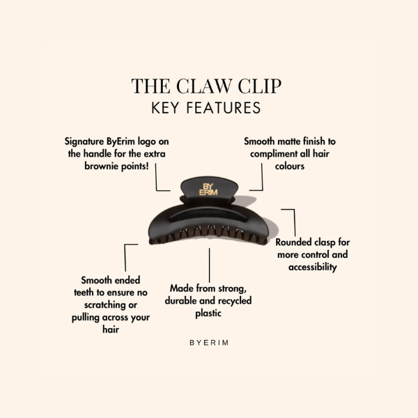 ByErim Luxury Claw Clip - Beauty Tribe