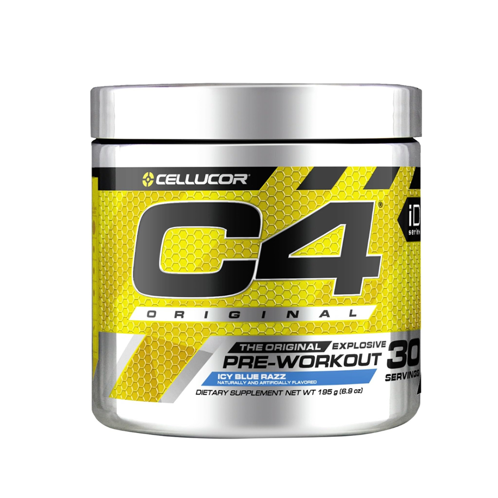 C4 Original Pre Workout Powder Icy Blue Razz Flavor – 30 Servings