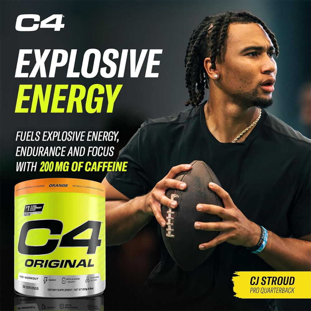 C4 Original Pre Workout Powder Orange Burst Flavor – 30 Servings
