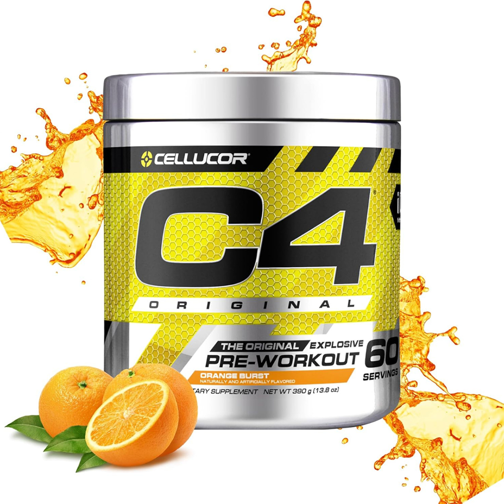 C4 Original Pre Workout Powder Orange Burst Flavor – 50 Servings