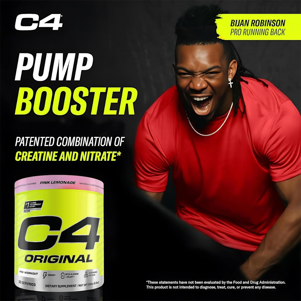 C4 Original Pre Workout Powder Pink Lemonade Flavor – 30 Servings