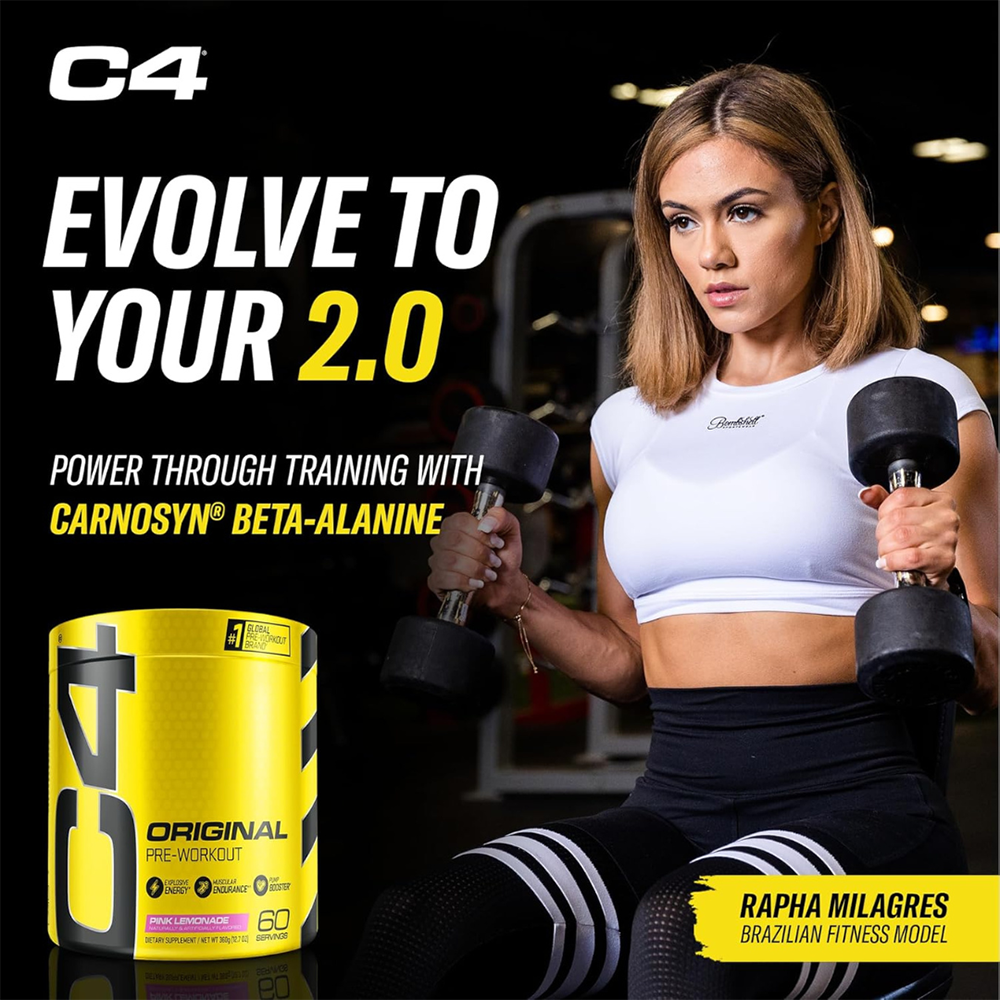 C4 Original Pre Workout Powder Pink Lemonade Flavor – 50 Servings