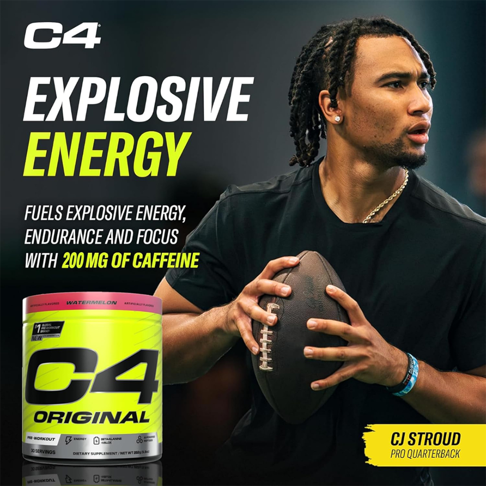 C4 Original Pre Workout Powder Watermelon Flavor – 30 Servings