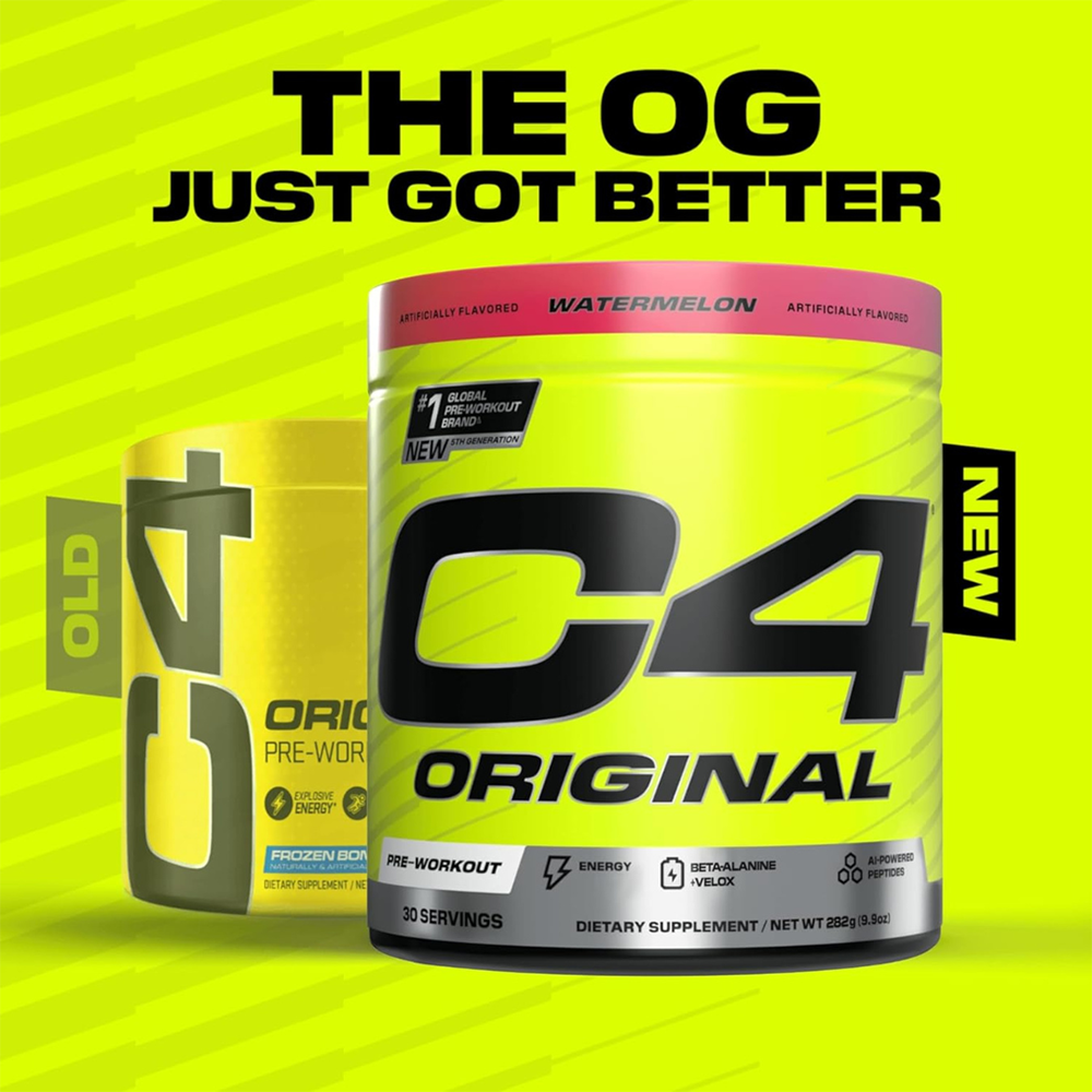 C4 Original Pre Workout Powder Watermelon Flavor – 30 Servings