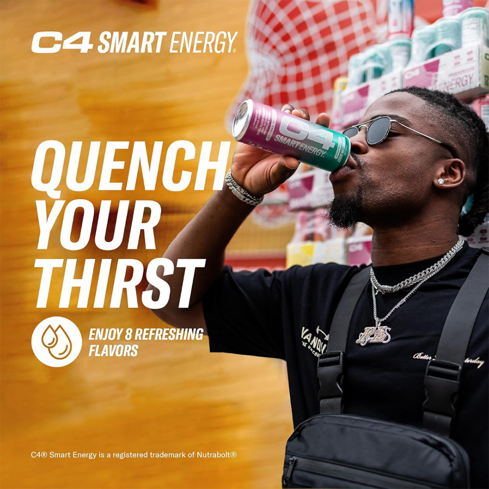C4 Pre Workout Energy Drink Black Cherry Flavor