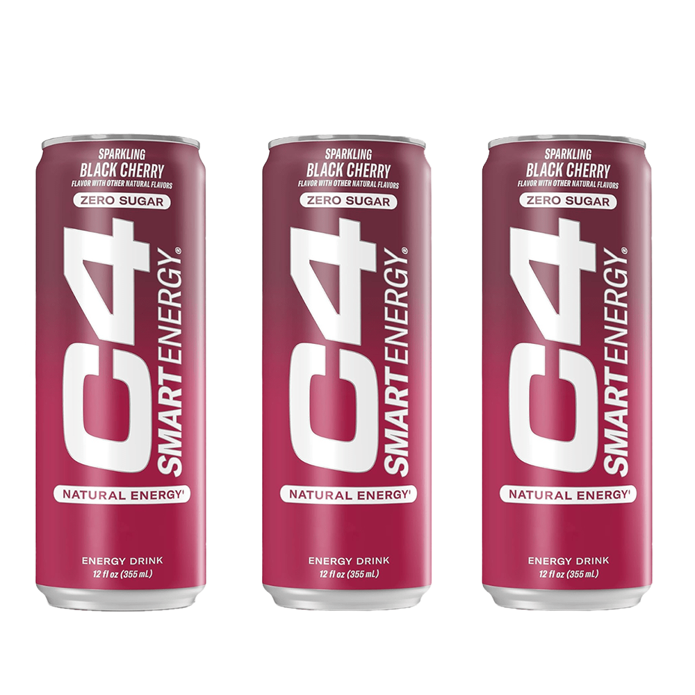 C4 Pre Workout Energy Drink Black Cherry Flavor 3 Pack Set