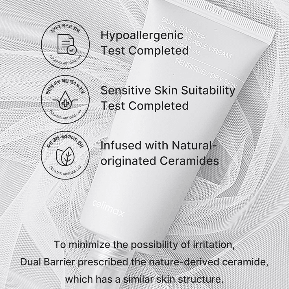 Celimax Dual Barrier Skin Wearable Cream 50ml - Beauty Tribe