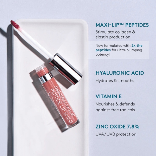 Colorescience Lip Shine SPF 35 Coral 4ml - Beauty Tribe