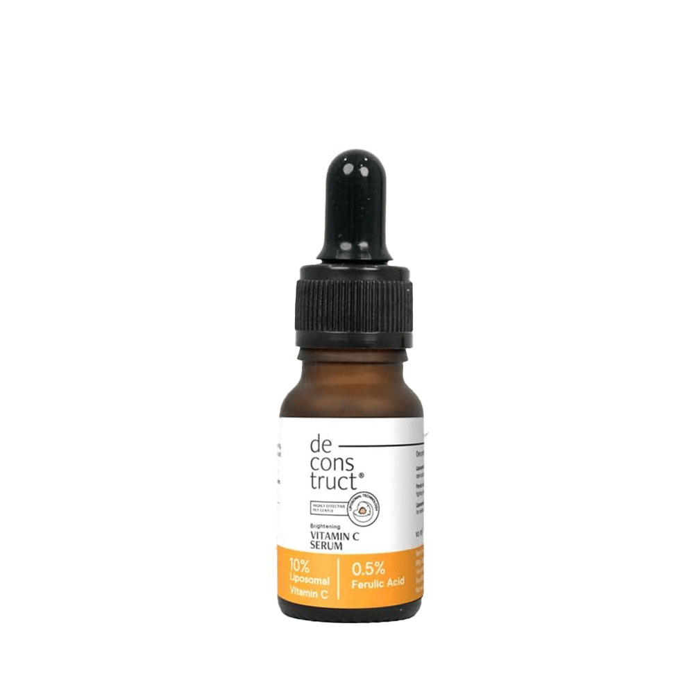 Deconstruct 10% Vitamin C Serum for Oily Skin| Clinically Tested to be Non-Irritating| Beginner-Friendly| Brightens Dull Skin, Evens Tone| No Purging| With 0.5% Ferulic Acid| For Men and Women| 10ml - Beauty Tribe