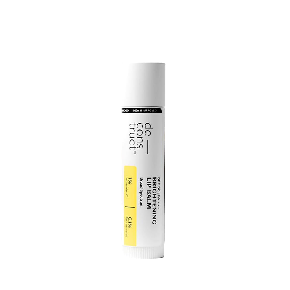Deconstruct Brightening Lip Balm with SPF 30 | Vitamin C &amp; Resorcinol | Moisturizes &amp; Brightens Pigmented Lips | Murumuru Butter for Dry Lips | Lip Balm for Men &amp; Women| 4g