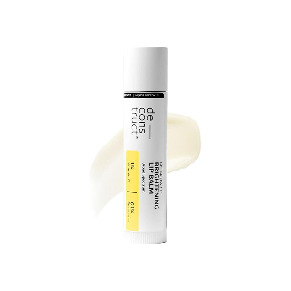 Deconstruct Brightening Lip Balm with SPF 30 | Vitamin C &amp; Resorcinol | Moisturizes &amp; Brightens Pigmented Lips | Murumuru Butter for Dry Lips | Lip Balm for Men &amp; Women| 4g
