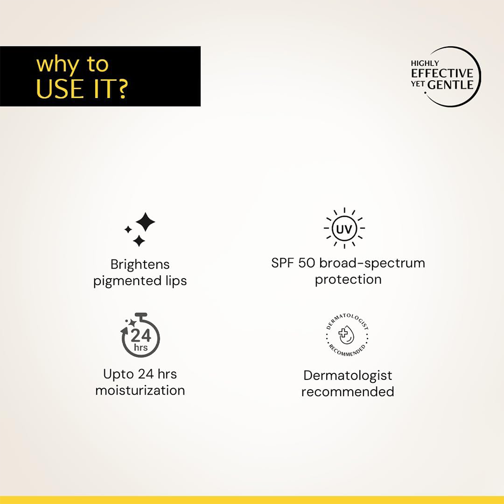 Deconstruct Brightening Lip Balm with SPF 30 | Vitamin C &amp; Resorcinol | Moisturizes &amp; Brightens Pigmented Lips | Murumuru Butter for Dry Lips | Lip Balm for Men &amp; Women| 4g