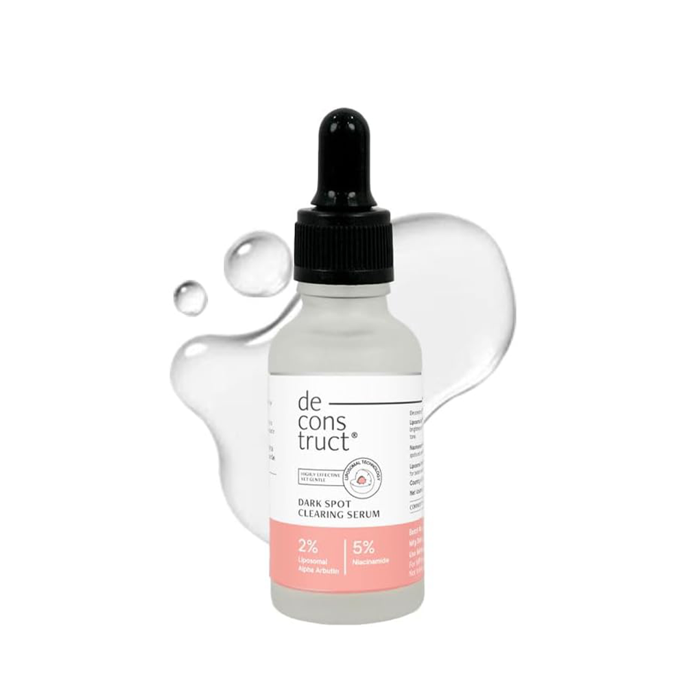 Deconstruct Clearing Serum 2% Alpha Arbutin + 5% Niacinamide | Anti - Pigmentation &amp; Tanning Face Serum | Clears Dark Spots, Marks, Hyperpigmentation | For both Men &amp; Women | 30ml