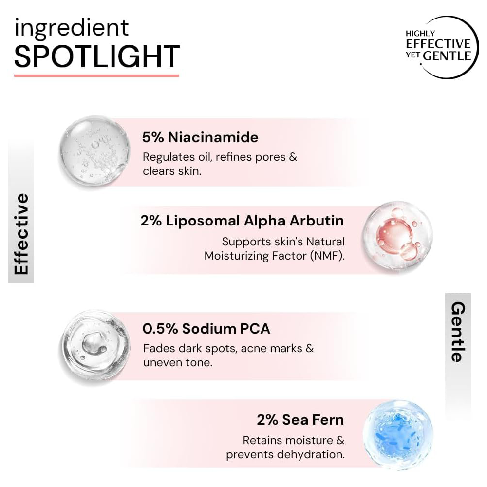 Deconstruct Clearing Serum 2% Alpha Arbutin + 5% Niacinamide | Anti - Pigmentation &amp; Tanning Face Serum | Clears Dark Spots, Marks, Hyperpigmentation | For both Men &amp; Women | 30ml