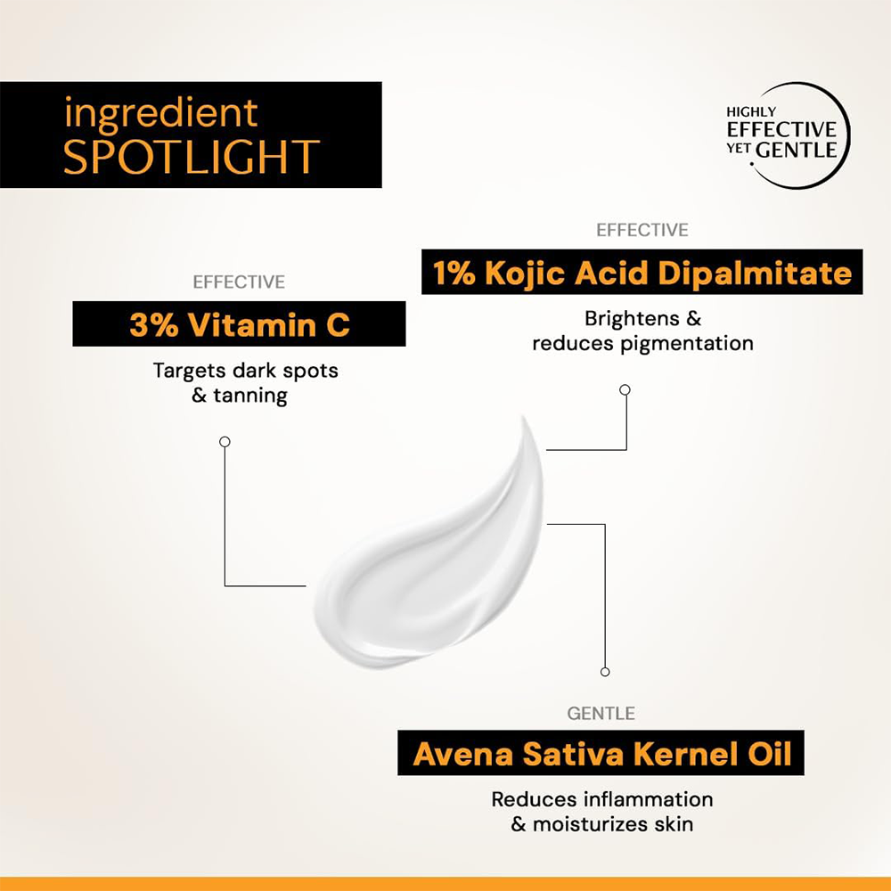 Deconstruct Niacinamide Brightening Face Cream | 5% Niacinamide + 1% Kojic Acid + 5% VitaminC + VitaminE| Face Cream For Dark Spots and Uneven Skin Tone | 50 gm