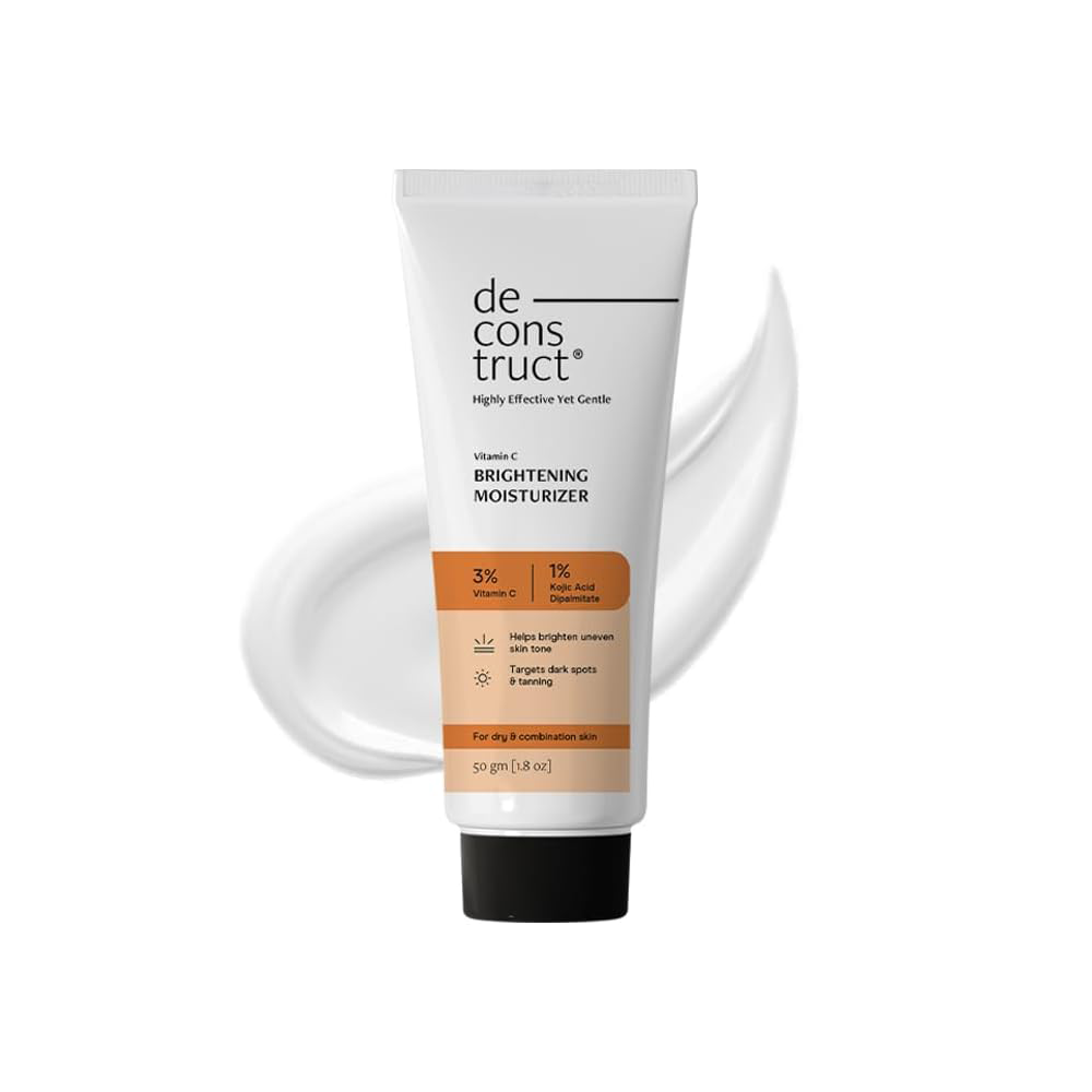 Deconstruct Niacinamide Brightening Face Cream | 5% Niacinamide + 1% Kojic Acid + 5% VitaminC + VitaminE| Face Cream For Dark Spots and Uneven Skin Tone | 50 gm