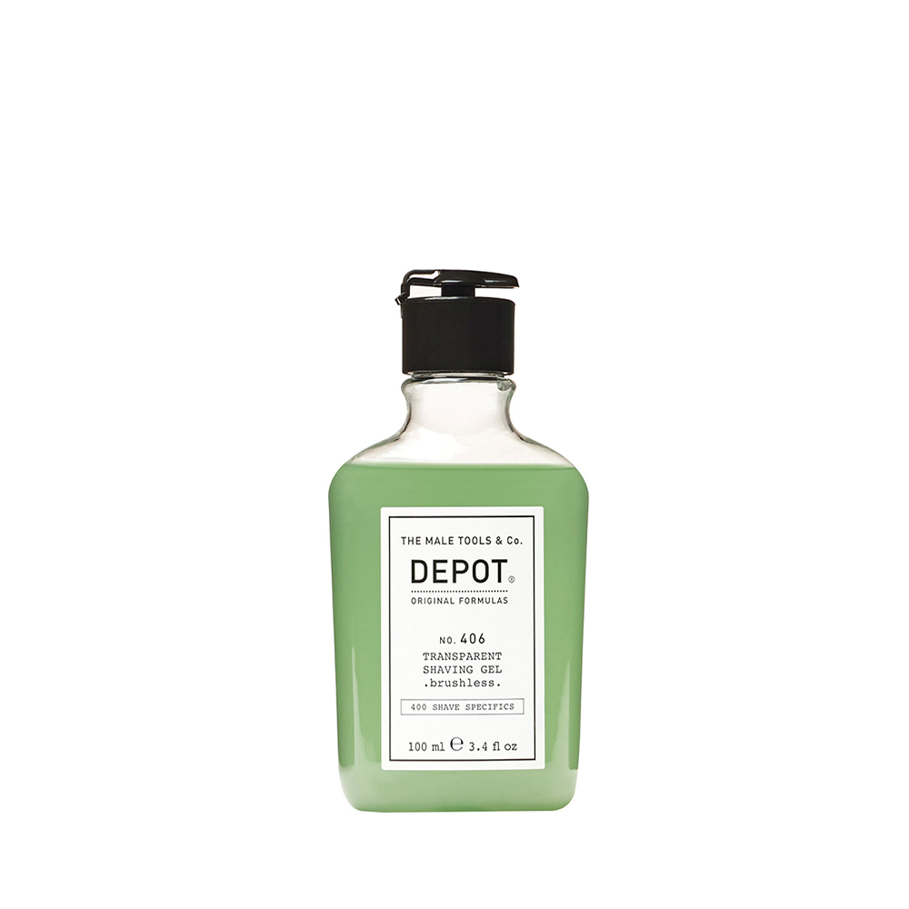 Depot 406 Transparent Shaving Gel Brushless 100ml
