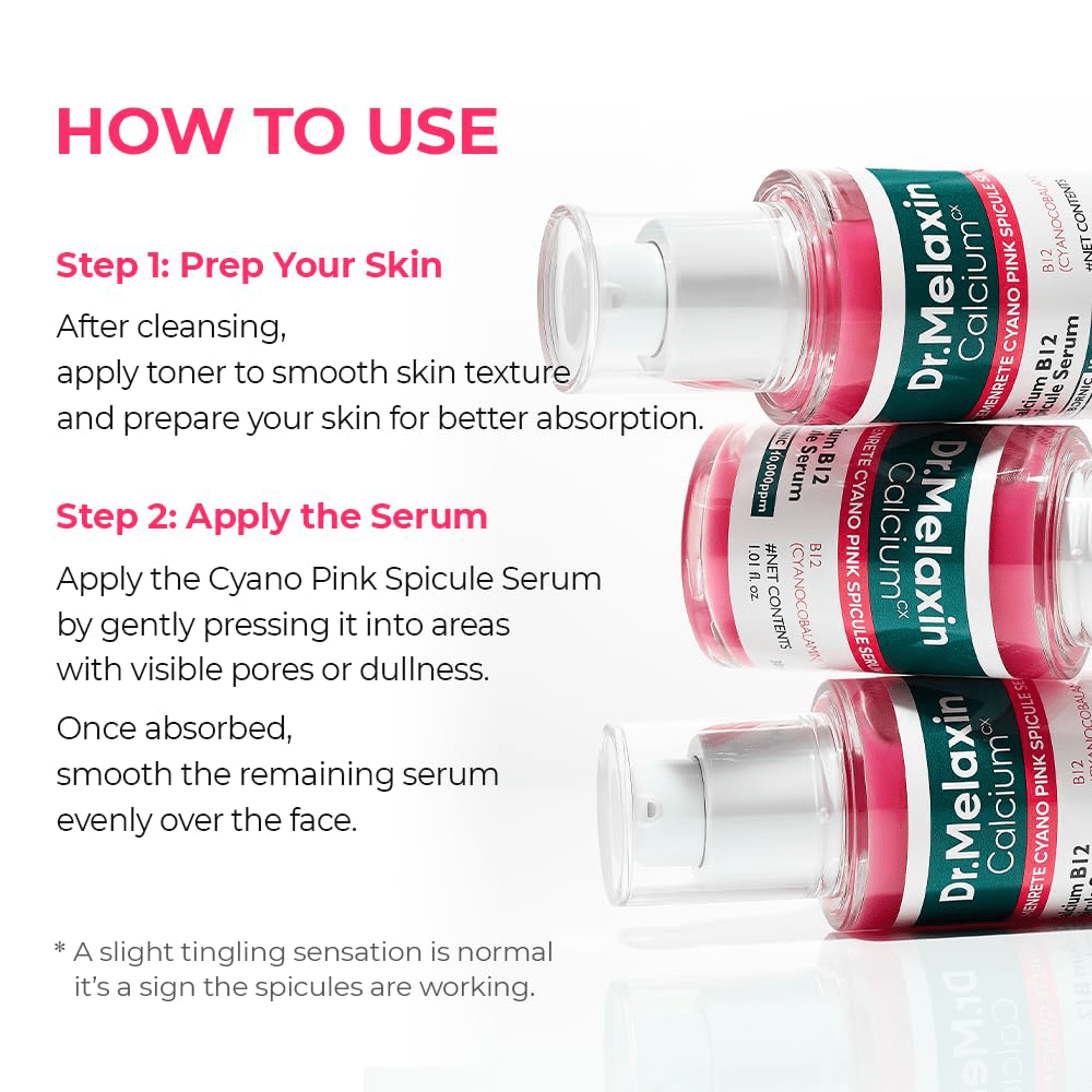 Dr. Melaxin Cemenrete Cyano Pink Spicule Serum 30ml - Beauty Tribe