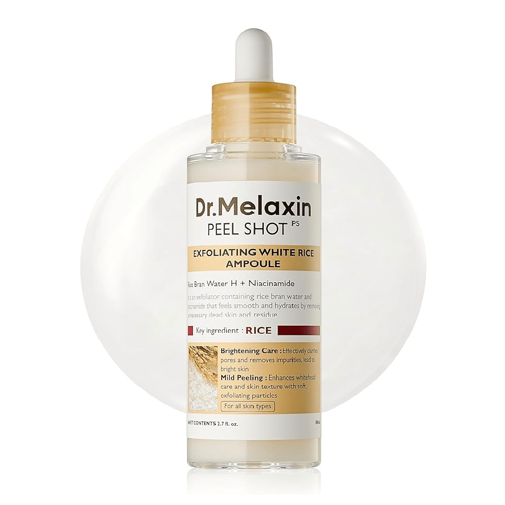 Dr. Melaxin Peel Shot Exfoliating White Rice Ampoule 80ml - Beauty Tribe