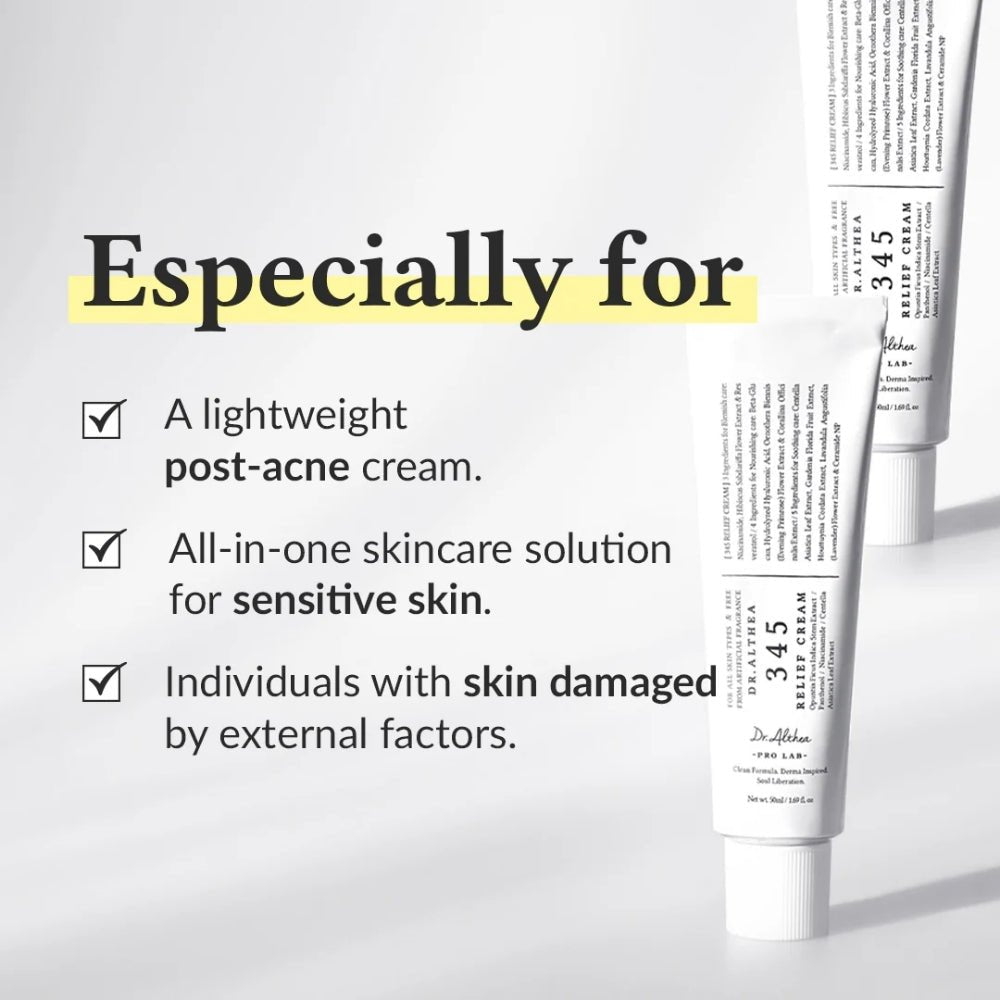Dr.Althea 345 Relief Cream 50ml - Beauty Tribe